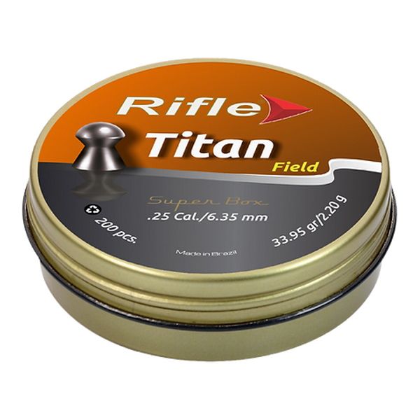 Пули Rifle Field Series Titan 6,35 мм, 2,20 грамм, 200 штук